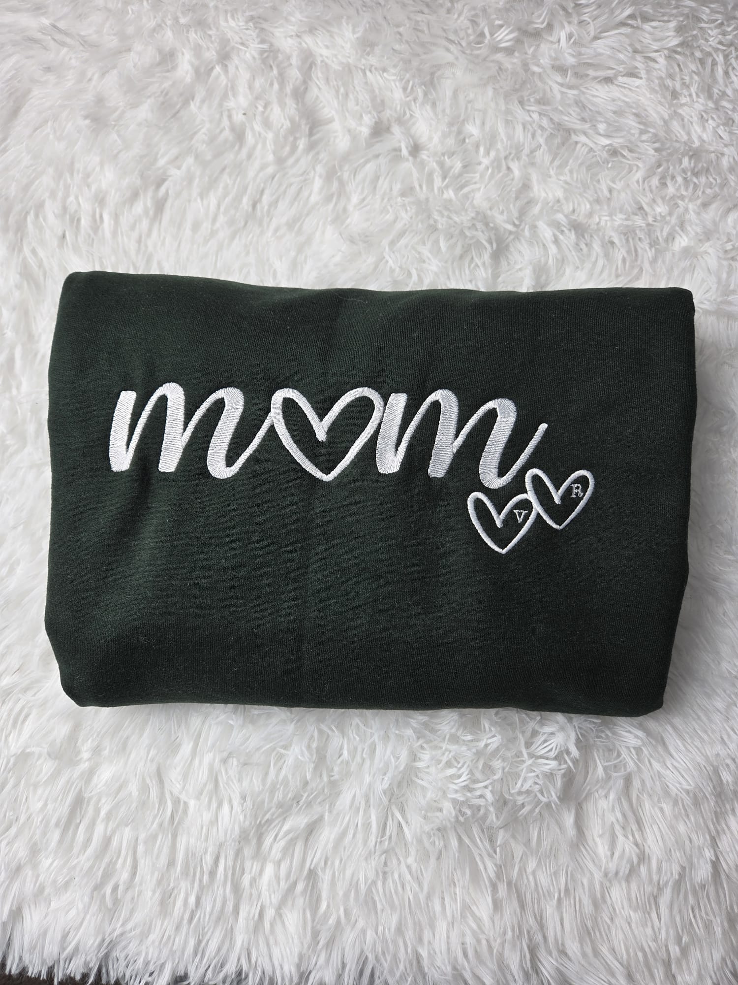 M❤️M personalised heart sweatshirt