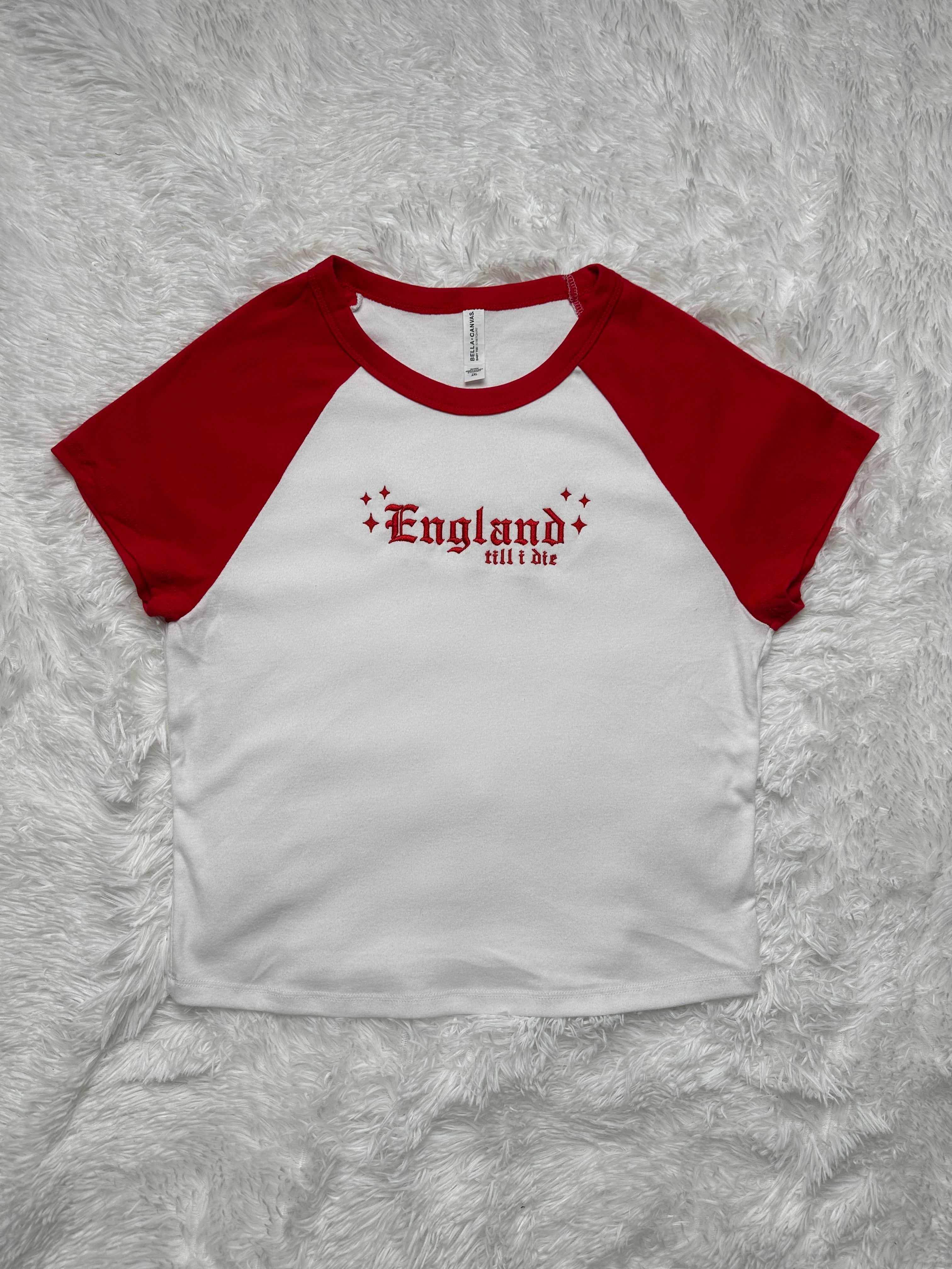Football Slogan Raglan Baby Tee