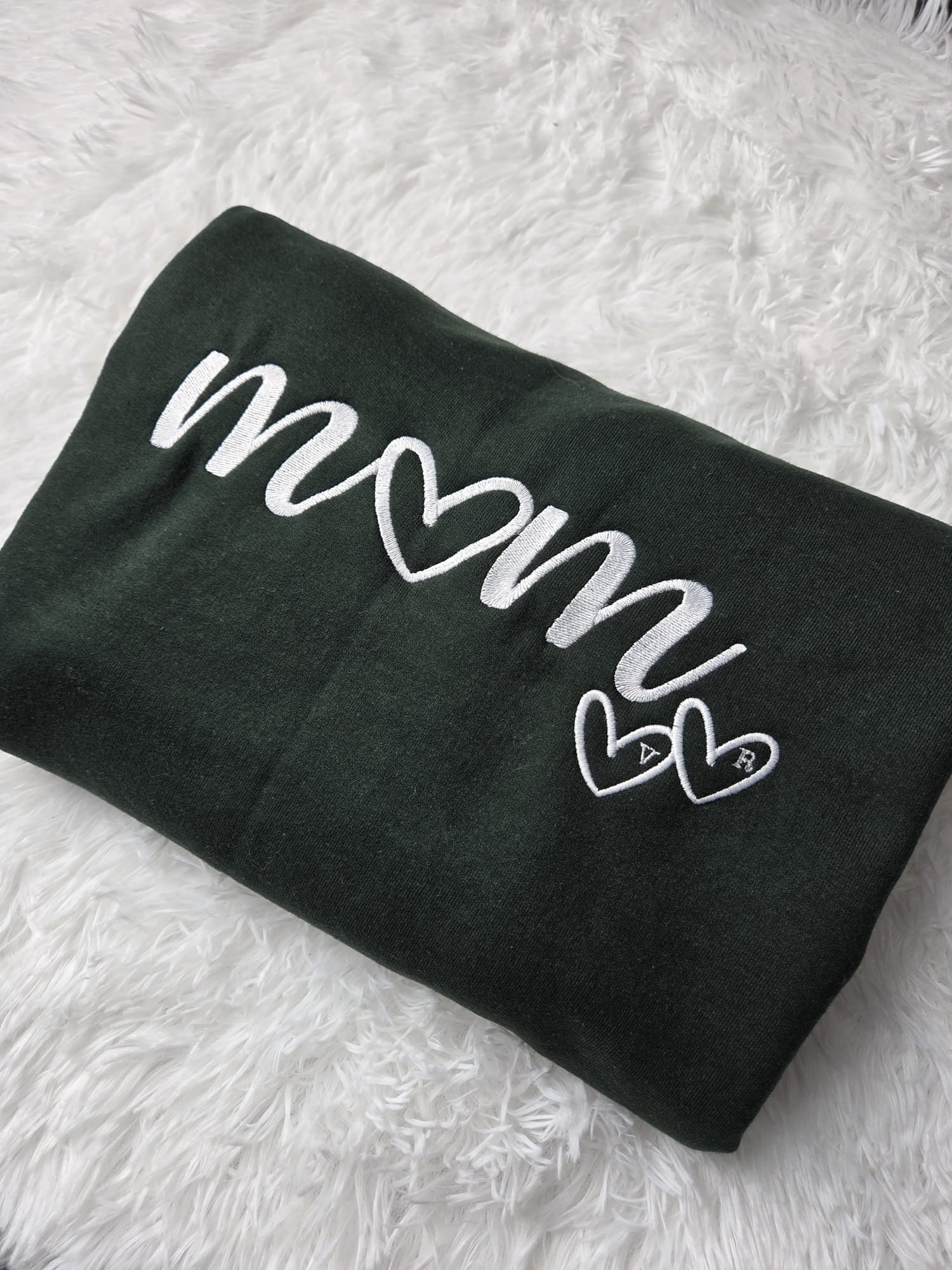 M❤️M personalised heart sweatshirt