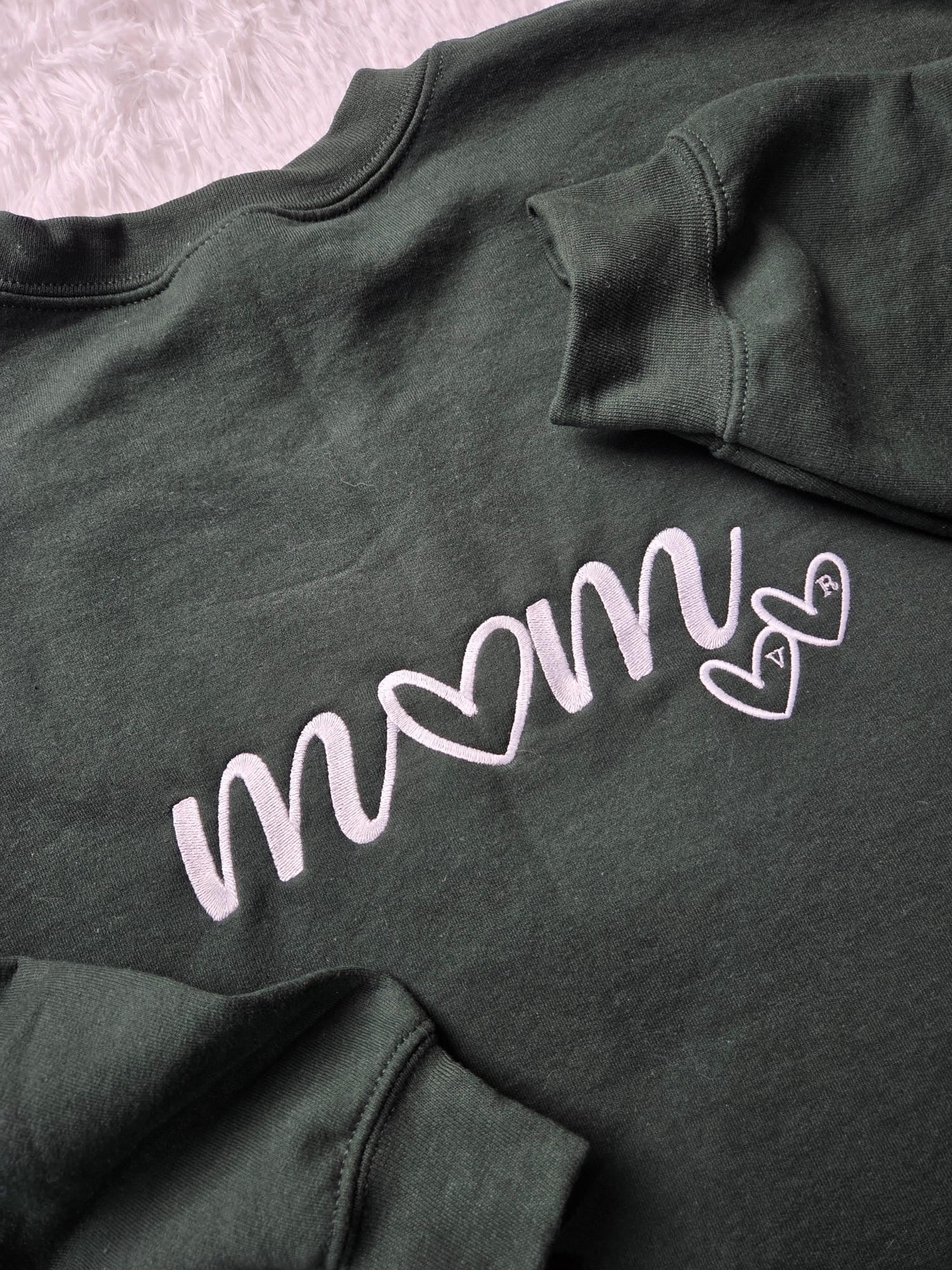 M❤️M personalised heart sweatshirt