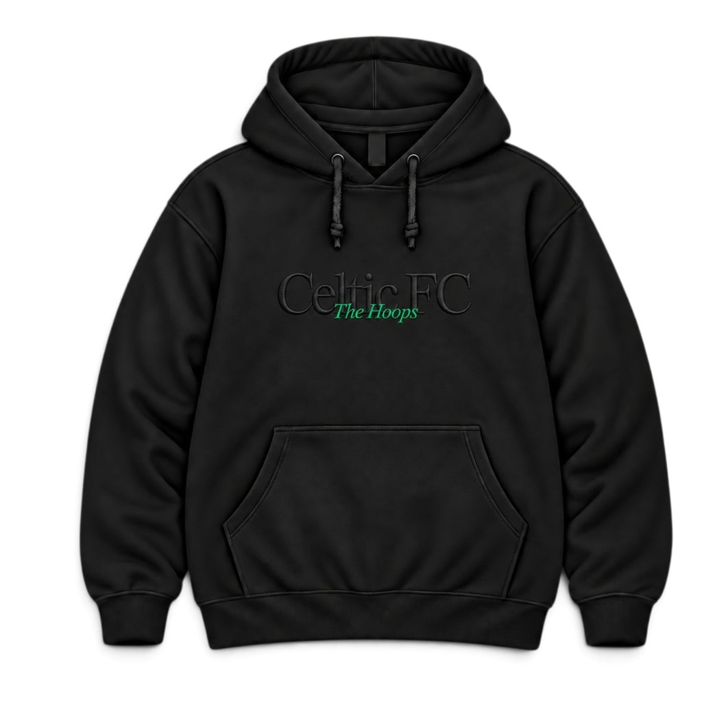 Black on black club hoodie