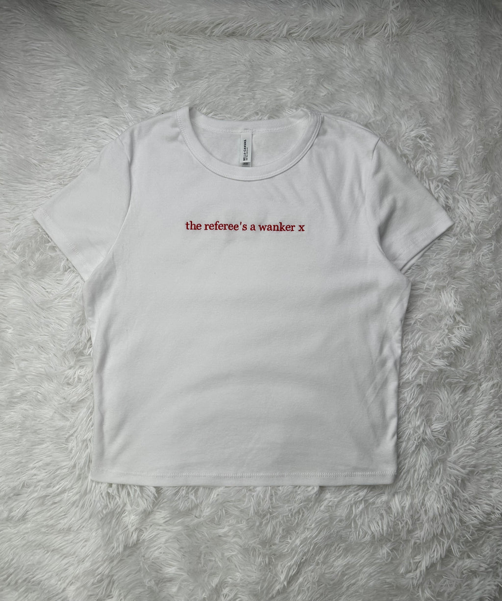 Football Slogan Raglan Baby Tee