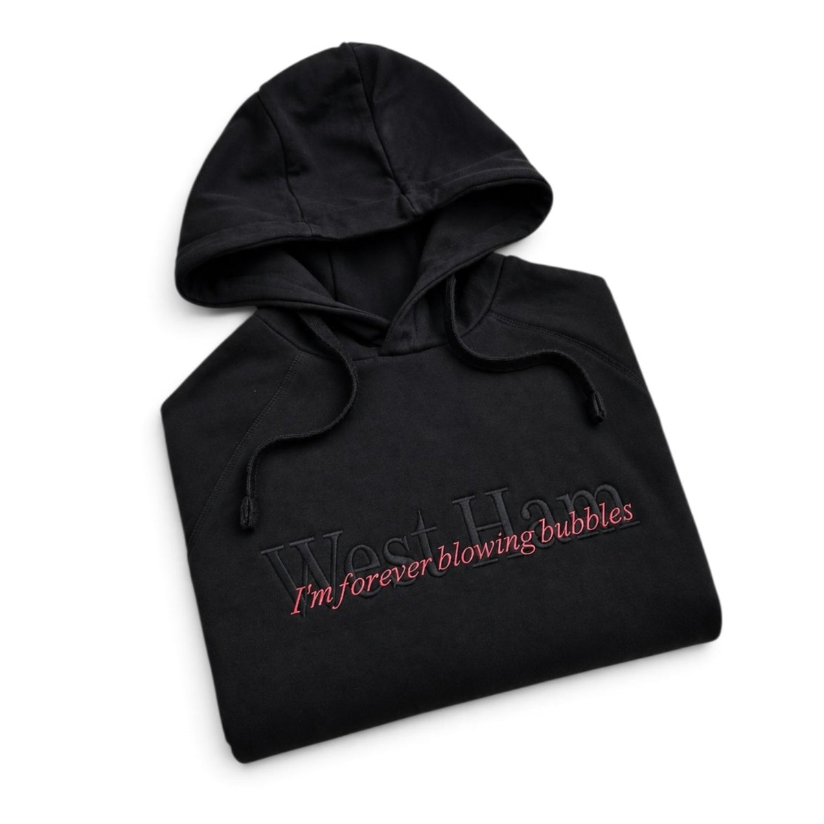 Black on black club hoodie