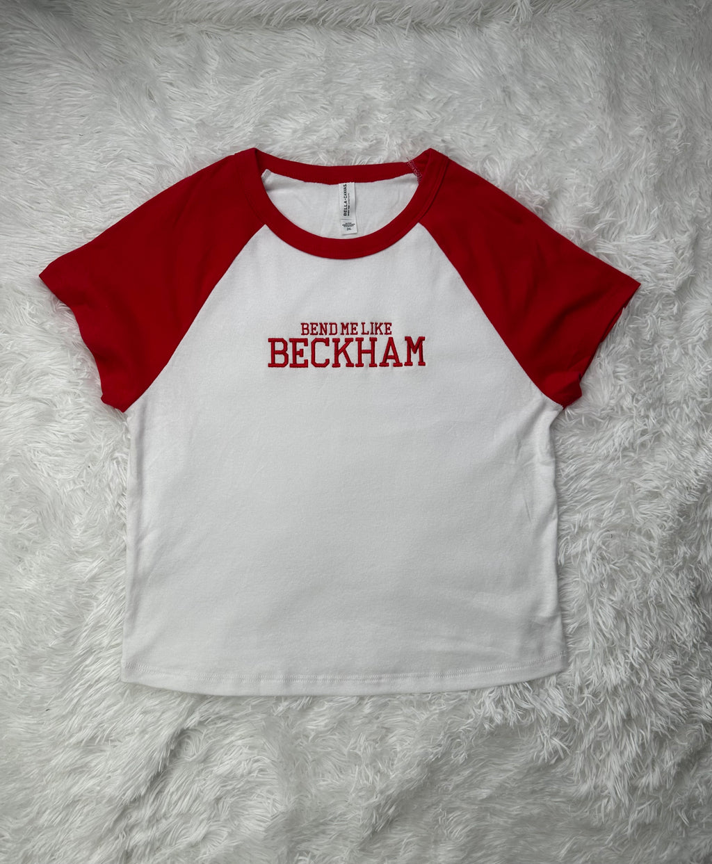 Football Slogan Raglan Baby Tee
